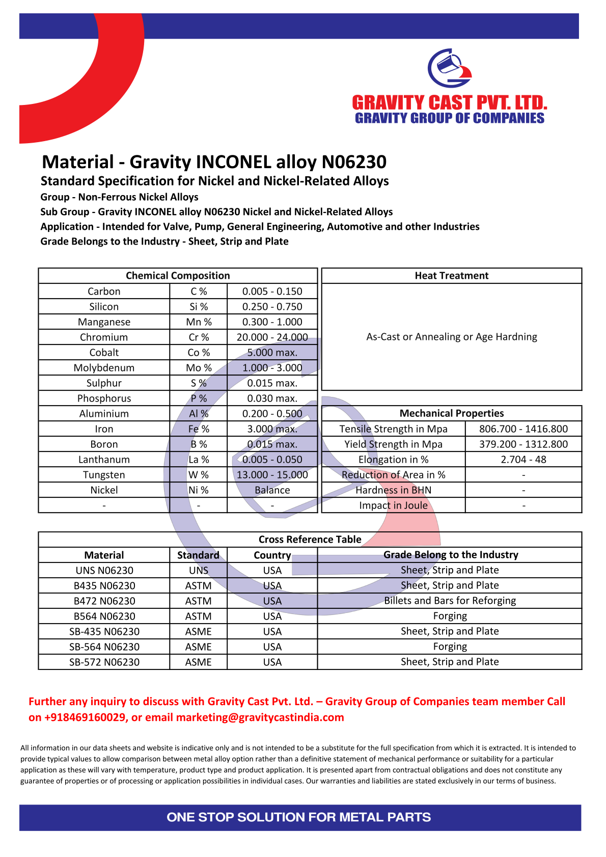 Gravity INCONEL alloy N06230.pdf